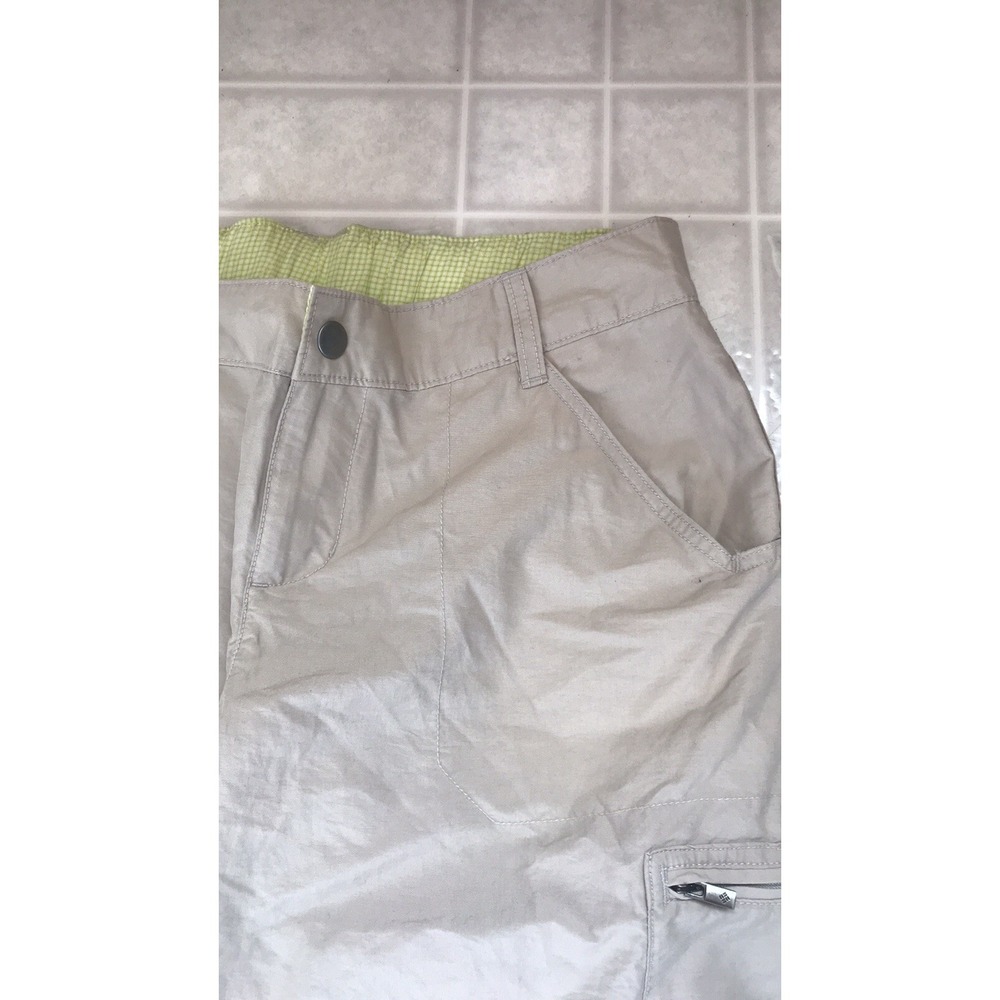 Columbia Women's Size 10 Stone Casual Capri Cropped Pants Cotton Nylon Blend